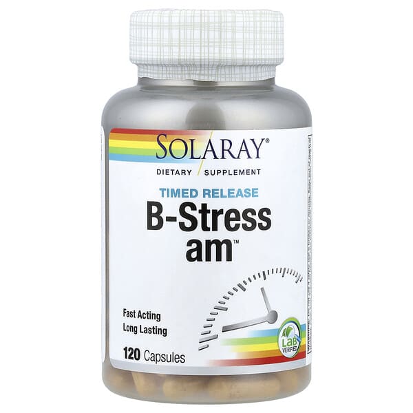 Timed Release B-Stress AM™, 120 Capsules