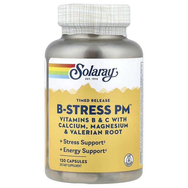 Timed Release Vitamin B-Stress PM™, 120 Capsules