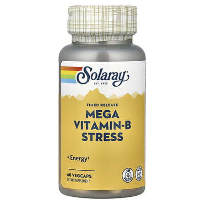 Solaray, Extended-Release, Mega Vitamin-B Stress, 60 Vegetarian Capsules