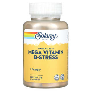 Solaray, Mega Vitamin B-Stress, Timed-Release, 120 VegCaps