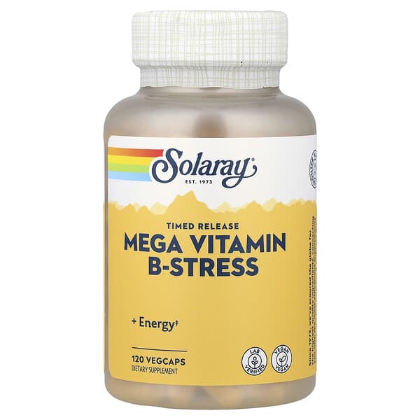 Mega Vitamin B-Stress, Timed Release, 120 VegCaps