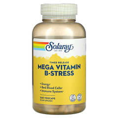 Solaray (سولاراي)‏, Mega B-Stress، تأثير تدريجي، 240 كبسولة نباتية