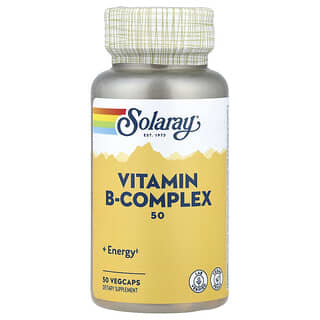 Solaray, Complejo de vitamina B, 50 mg, 50 cápsulas vegetales