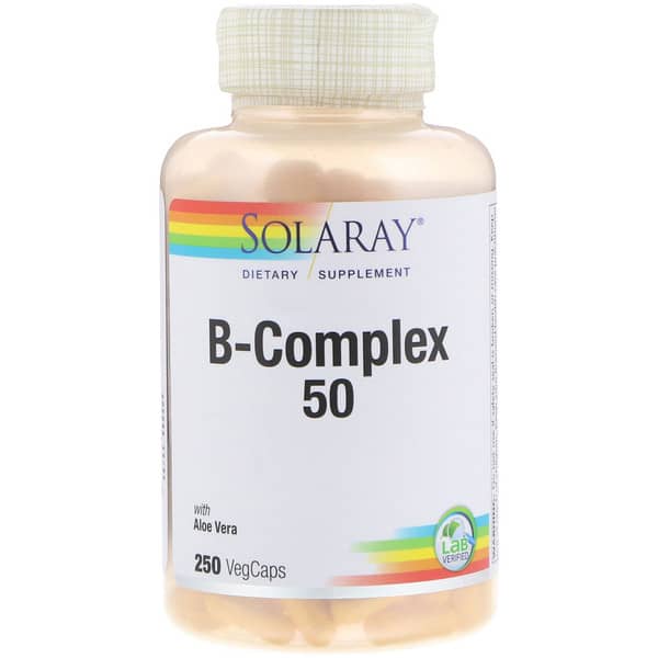 Solaray, B-Complex 50, 250 VegCaps