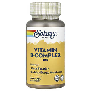Solaray, Vitamin B-Complex 100, 50 VegCaps