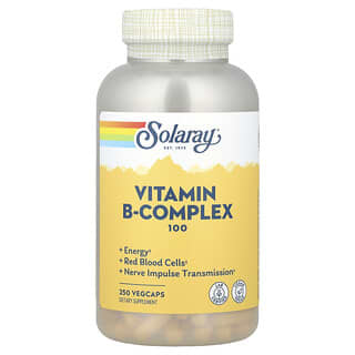 Solaray, B-Complex 100 with Aloe Vera, 250 VegCaps