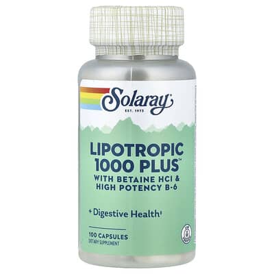 Solaray, Lipotropic 1000 Plus™, 100 Capsules
