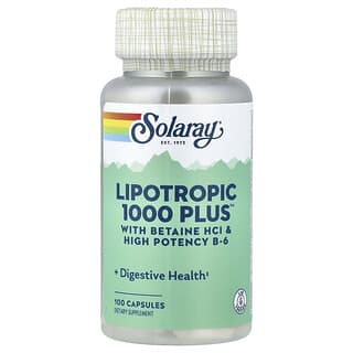 Solaray, Lipotrópico 1000 Plus, 100 Cápsulas