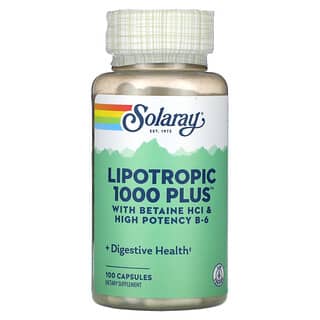 Solaray, Lipotropic 1000 Plus，100 粒膠囊