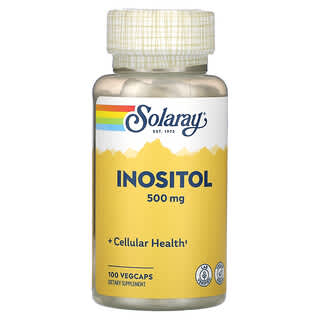 Solaray, Inositolo, 500 mg, 100 capsule vegetali