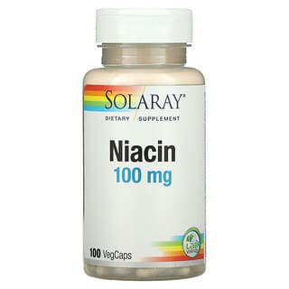 Solaray, Niacina, 100 mg, 100 cápsulas vegetales VegCaps