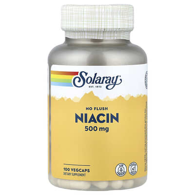 Solaray, Niacin, Non-Flush, 100 Vegetarian Capsules