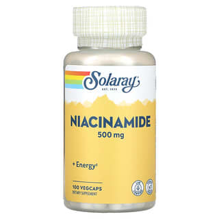 Solaray (سولاراي)‏, نياسيناميد، 500 ملغ، 100 كبسولة نباتية
