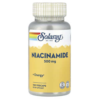 Solaray, Niacinamid, 500 mg, 100 pflanzliche Kapseln