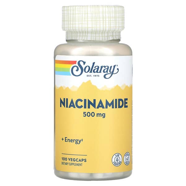 Solaray, Niacinamide, 500 mg, 100 VegCaps
