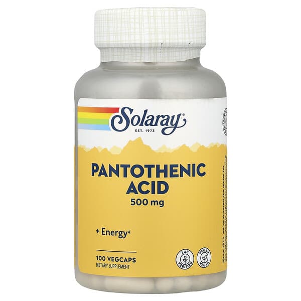 Pantothenic Acid, 100 VegCaps
