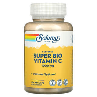Solaray, Super Bio Vitamina C, 100 VegCaps de Liberação Temporizada