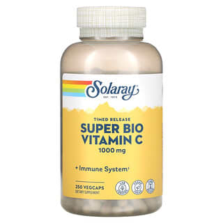 Solaray, Super Bio Vitamina C, Liberação Programada, 250 VegCaps