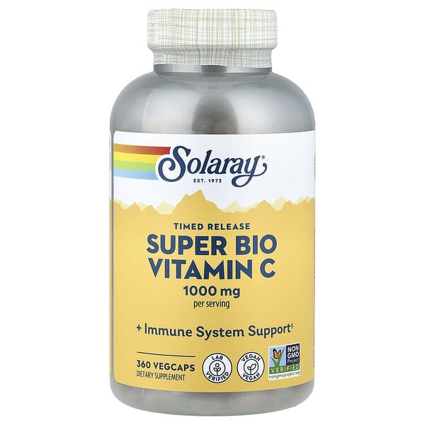 Super Bio Vitamin C, Timed Release, 360 VegCaps