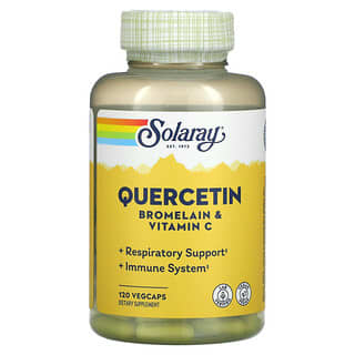 Solaray, Quercetina, bromelina y vitamina C, 120 cápsulas vegetales