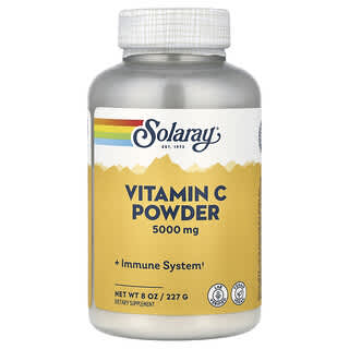 Solaray, C-vitamin por, 5000 mg, 8 uncia (227 g)