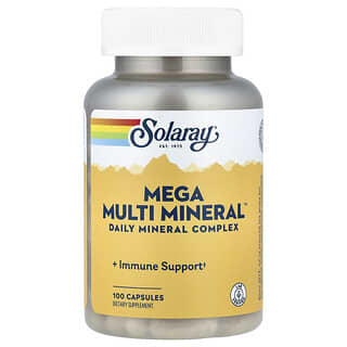 Solaray, Mega Multi Mineral`` 100 cápsulas