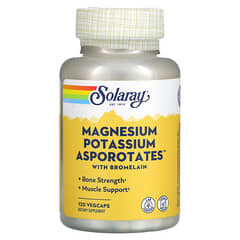 Solaray, Magnesium Potassium Asporotates with Bromelain, 120 VegCaps