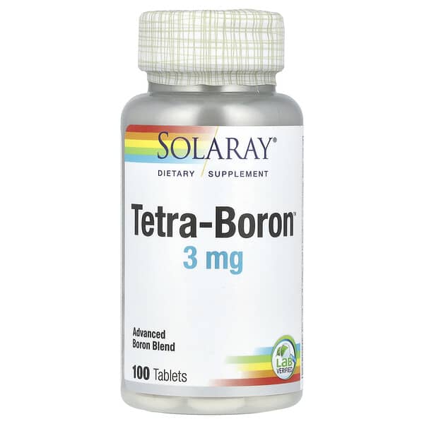 Solaray Tetra-Boron®, 3 mg, 100 Tablets