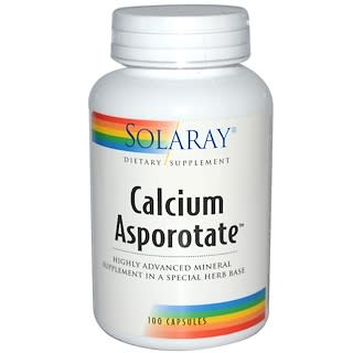 Solaray, Calcium Asporotate, 100 Capsules