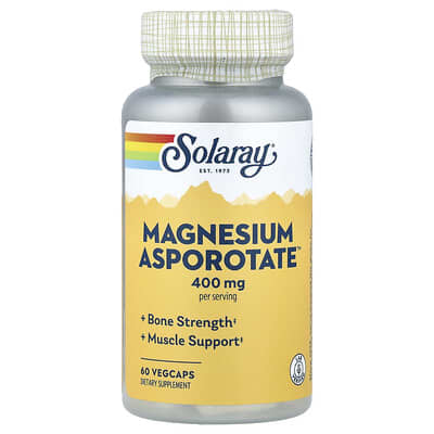 Solaray, Magnesium Asporotate™, 60 Vegetarian Capsules (200 mg per capsule)