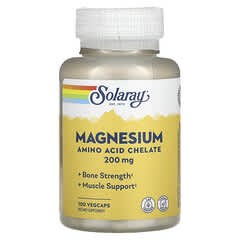 Solaray, Magnesium, 200 mg, 100 pflanzliche Kapseln