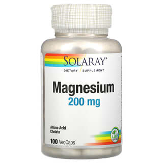 Solaray, Magnesium, 200 mg, 100 VegCaps