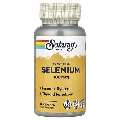 Solaray, Selenium, 100 mcg, 90 Vegetarian Capsules
