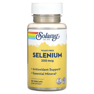 Solaray, سيلينيوم، 200 مكجم، 90 كبسولة نباتية