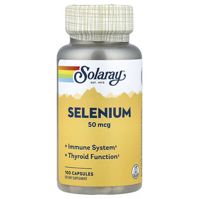 Solaray, Selenium, 50 mcg , 100 Capsules