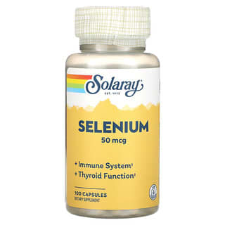 Solaray, Sélénium, 50 µg, 100 capsules