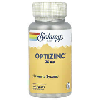 Solaray, OptiZinc，30 毫克，60 粒素食胶囊