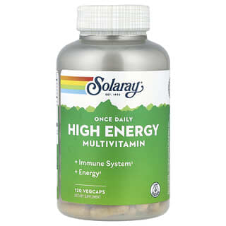 Solaray, Einmal täglich energiereiches Multivitamin, 120 pflanzliche Kapseln