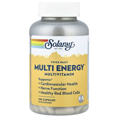Solaray, Twice Daily, Multi Energy™, 120 Capsules