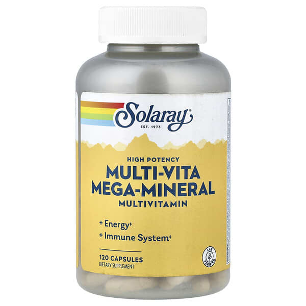 Multi-Vita Mega-Mineral, Multivitamin, 120 Capsules