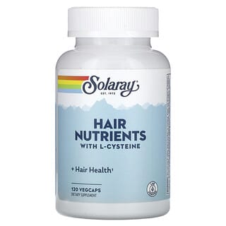 Solaray, Odżywka do włosów z L-cysteiną, 120 kapsułek roślinnych