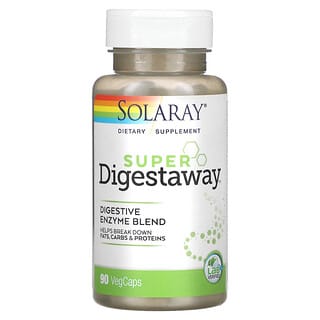 Solaray, Super Digestaway, Mezcla de enzimas digestivas, 90 cápsulas vegetales