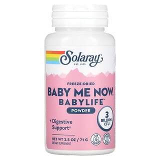 Solaray, 凍乾 Baby Me Now，寶寶成長奶粉，30 億 CFU，2.5 盎司（71 克）