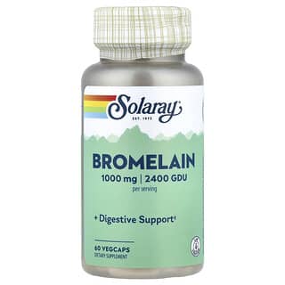 سولاراي‏, بروميلين ، 60 كبسولة نباتية (500 ملجم ، 1،200 وحدة جيلاتينية ثابتة لكل كبسولة)