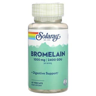 Solaray, Bromelain, 1.000 mg, 60 pflanzliche Kapseln (500 mg, 1.200 GDU pro Kapsel)