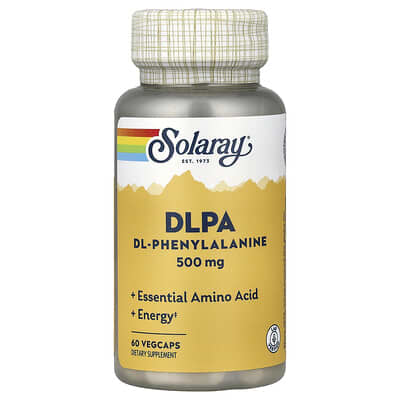 Solaray, DLPA, 500 mg, 60 VegCaps