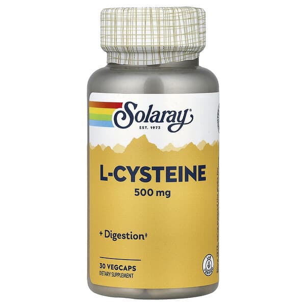 Solaray L-Cysteine, 500 mg, 30 VegCaps