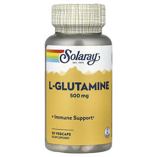 Solaray, L-Glutamin, 500 mg, 50 pflanzliche Kapseln