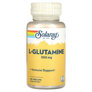 Solaray‏, "L-גלוטמין, 500 מ""ג, 50 VegCaps."