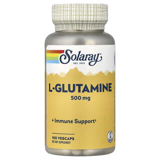 Solaray, L-glutamina, 500 mg, 100 cápsulas vegetales